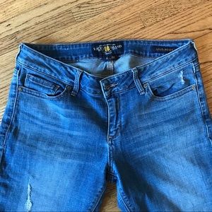 Lucky Brand distressed skinny jeans
